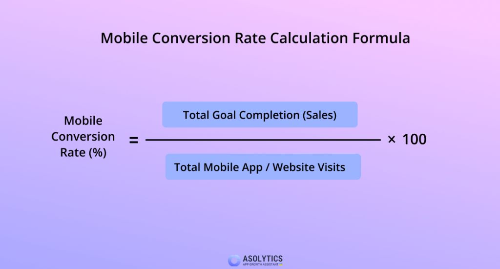 mobile conversion rate calculation formula